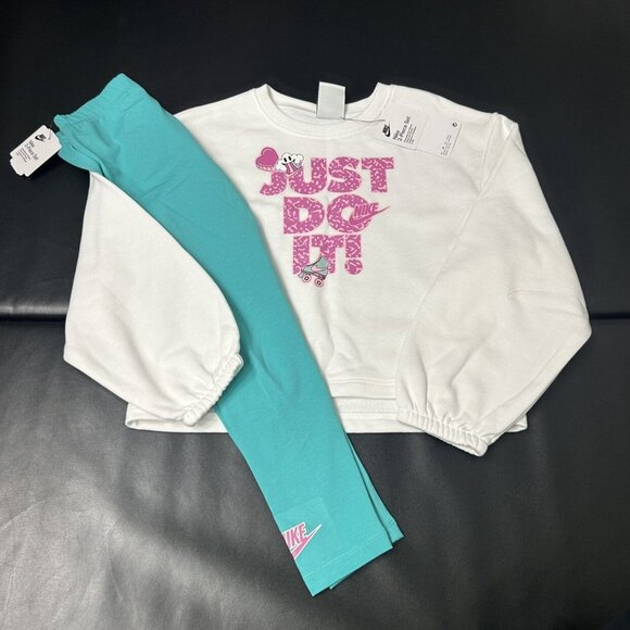NWT Nike Sweater & Leggings Set Girls Size 6x